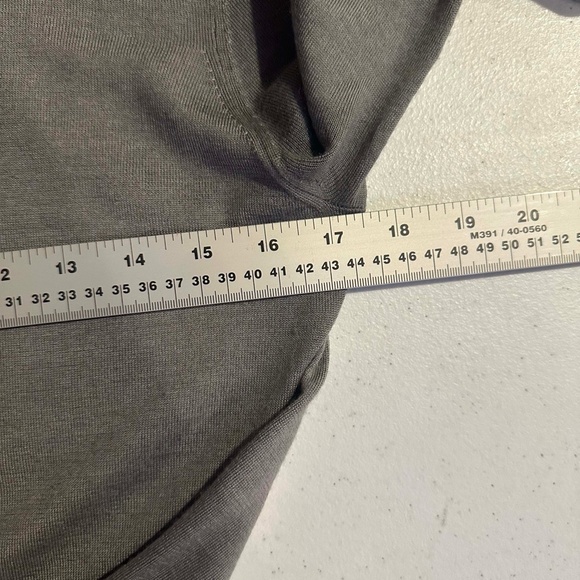 Maria Di Ripabianca Gray Women Crew Neck Cashmere Silk Knit Sweater Size US10 - Picture 7 of 11